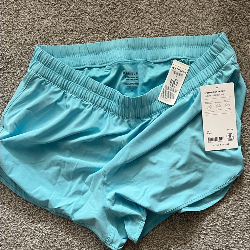 Athleta Women's Light Blue Athletic Shorts